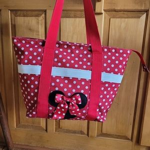 Disney Minnie Mouse polka dot tote/travel bag
